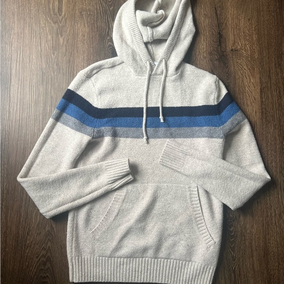 Old Navy Other - Old navy xs Men's Beige and Blue Striped Sweater